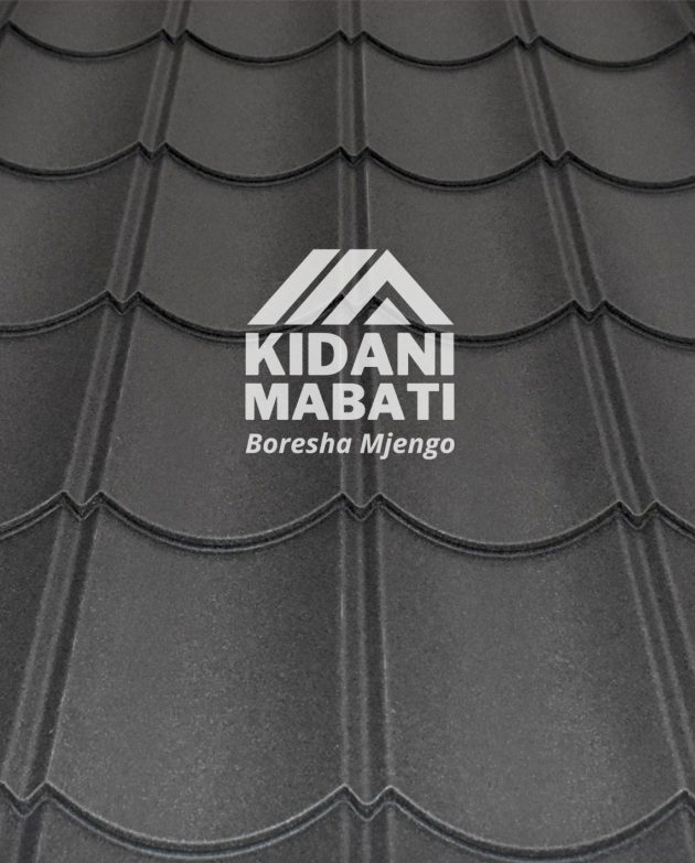 Kidani Mabati Zigtile Charcoal Grey, Gauges 28/30