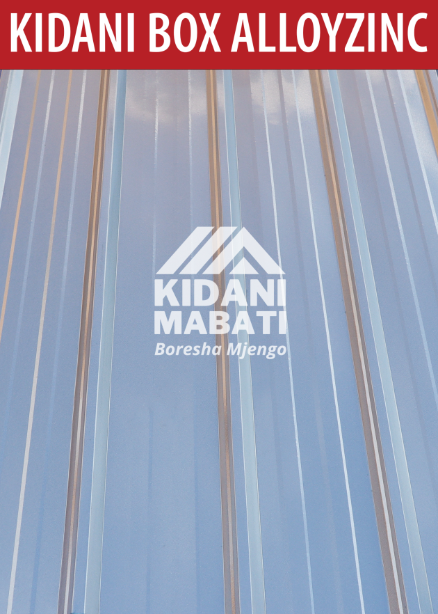 Kidani Mabati Box Profile Silver Alloyzinc / Galvanized Finish