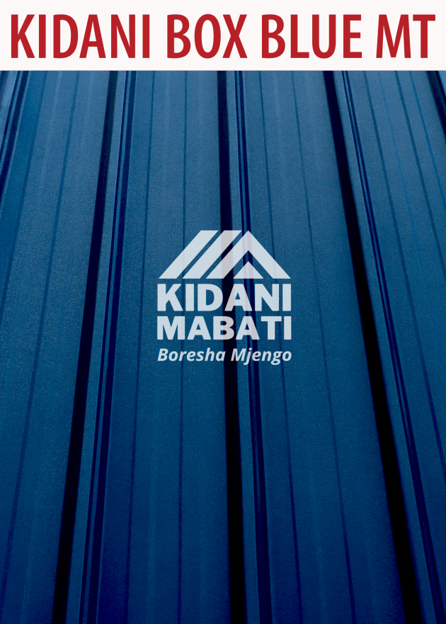 Kidani Mabati Box Profile Blue Matte Finish