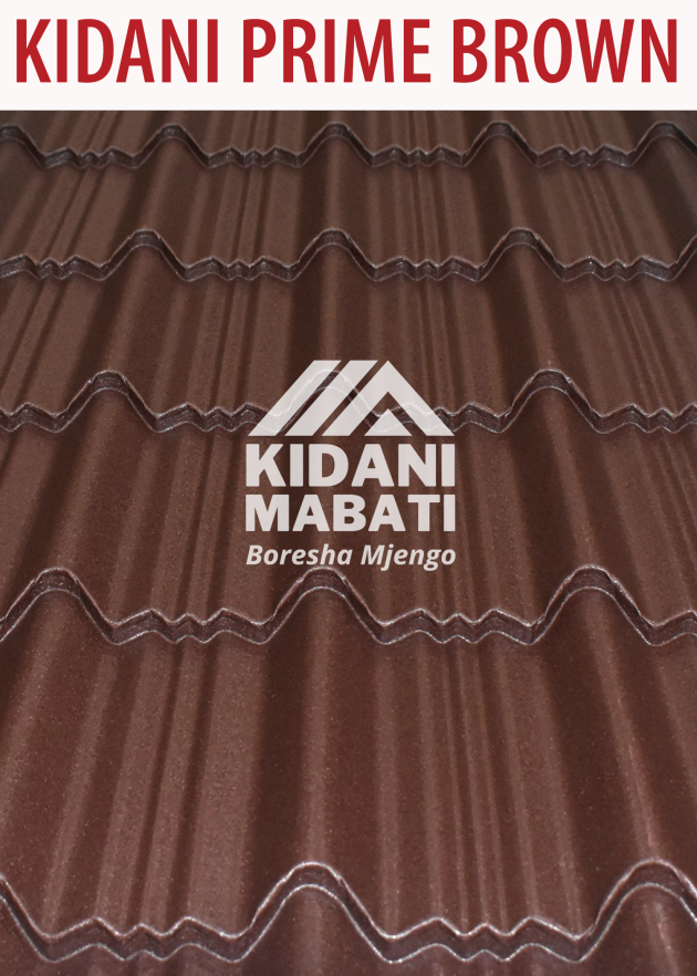 Kidani Mabati Prime Chocolate Brown Matte Finish
