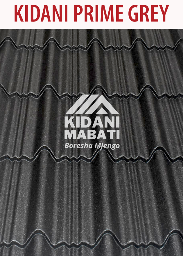Kidani Mabati Prime Charcoal Grey Matte Finish