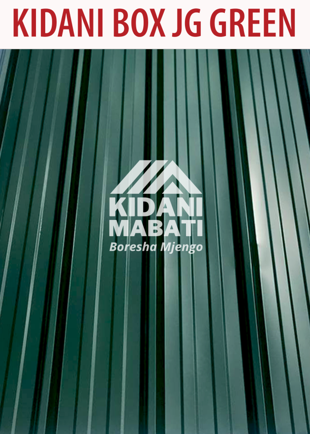 Kidani Mabati Box Profile, Glossy Green.